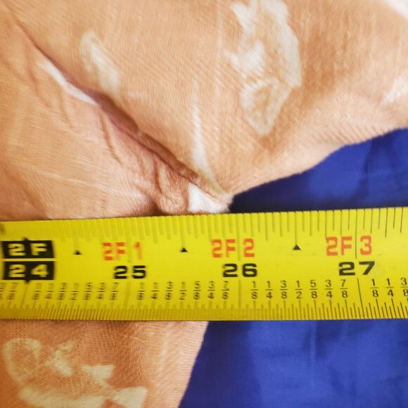 New 28 Palms MenXL Hawaiian Shirt SILK PeachColor. PocketMatch TropicalFish READ - Picture 4 of 12